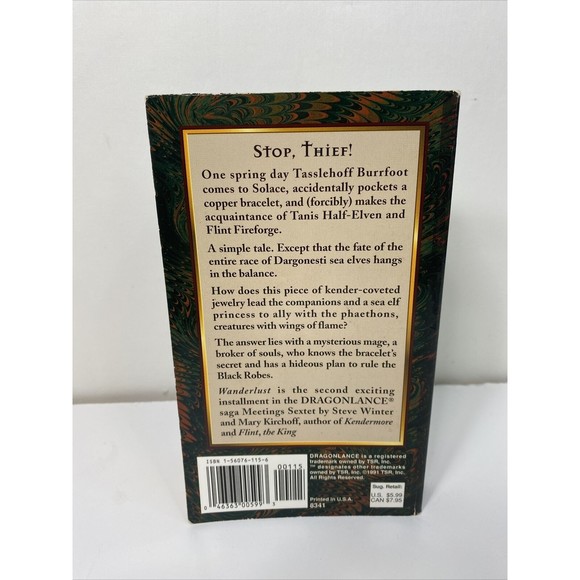 Dragonlance Wanderlust The Meetings Sextet Volume II Mary Kirchoff Steve Winter - Picture 3 of 5
